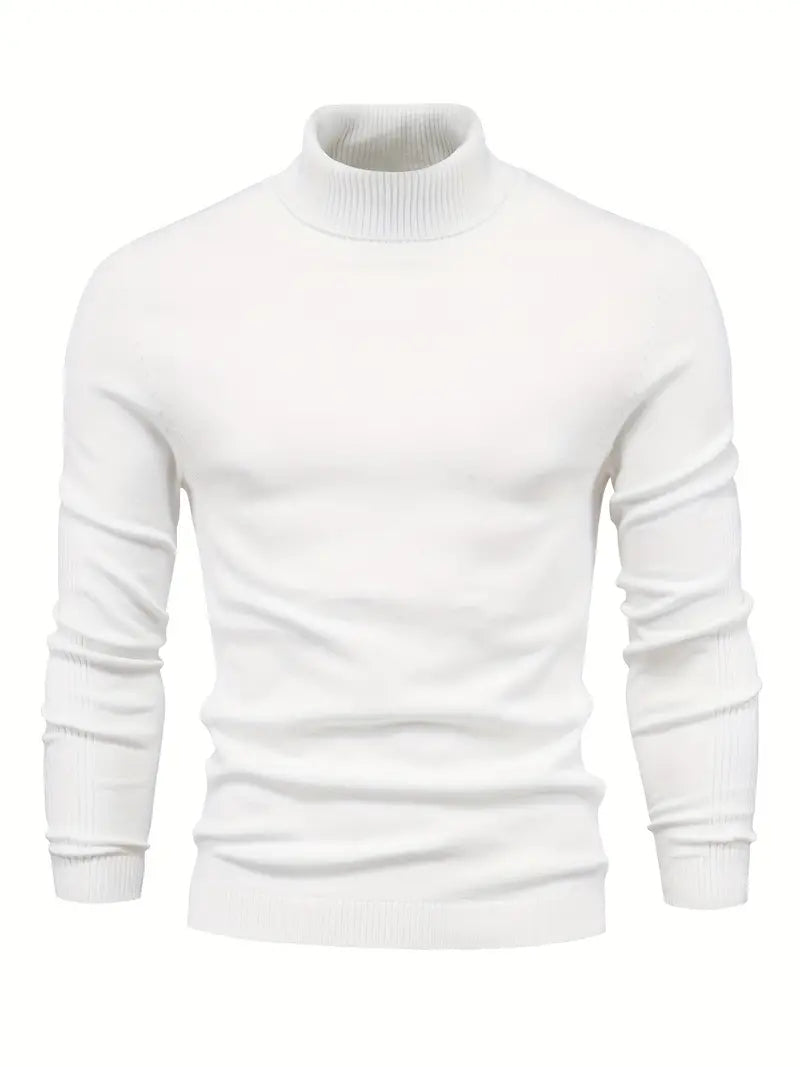 Men’s Casual Turtleneck Pullover – Comfortable Autumn/Winter Sweater