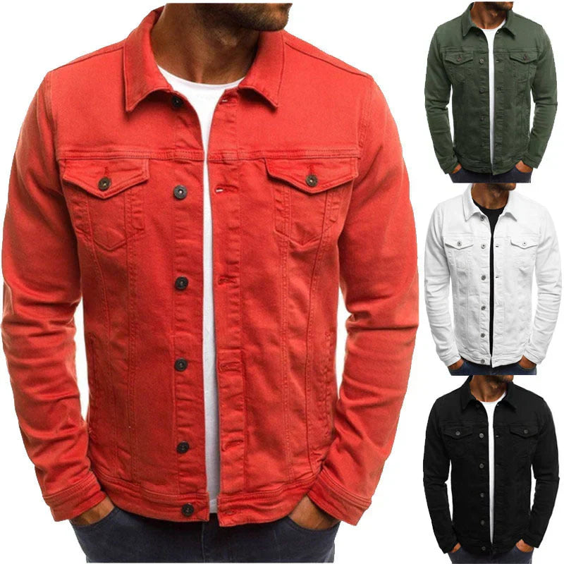 Men’s Denim Jacket – Classic Casual Jean Jacket with Tailored Fit and Functional Pockets