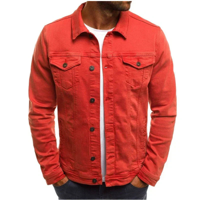 Men’s Denim Jacket – Classic Casual Jean Jacket with Tailored Fit and Functional Pockets