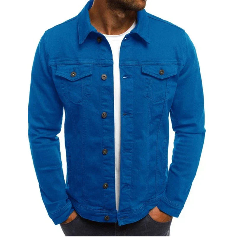 Men’s Denim Jacket – Classic Casual Jean Jacket with Tailored Fit and Functional Pockets