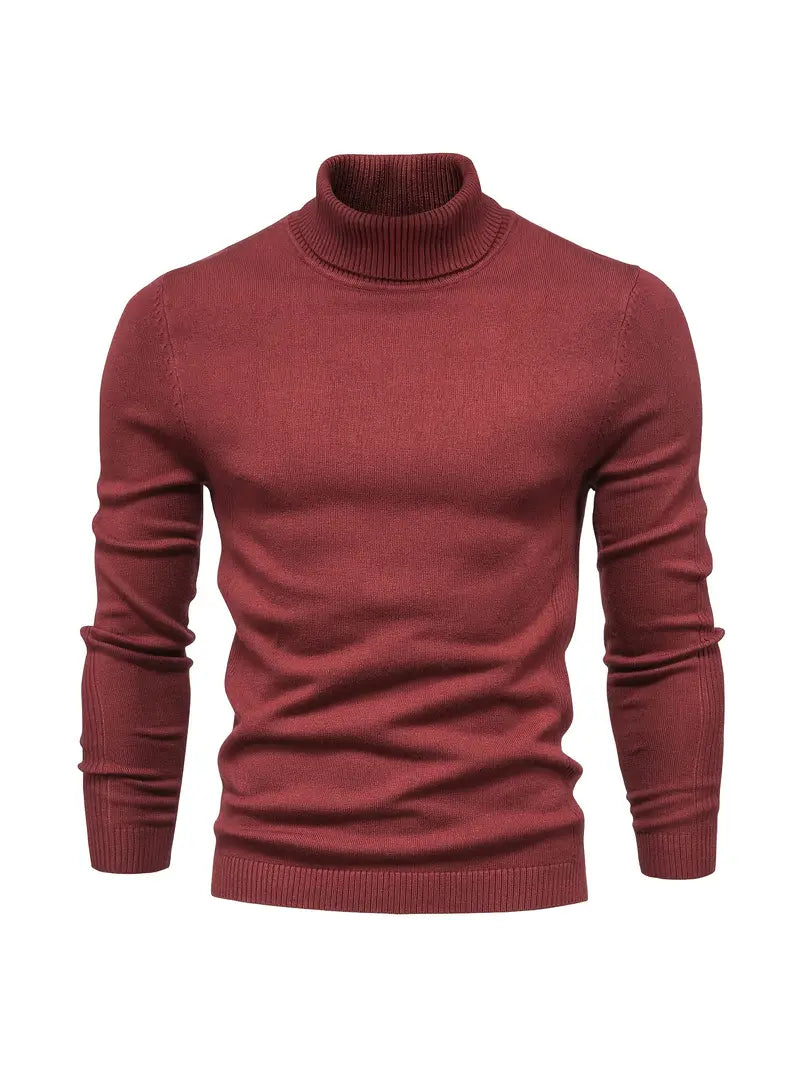 Men’s Casual Turtleneck Pullover – Comfortable Autumn/Winter Sweater