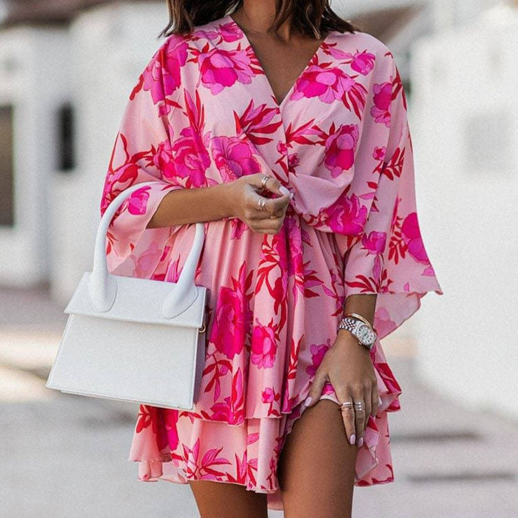 Women’s Boho Mini Dress – Lightweight Summer Chic