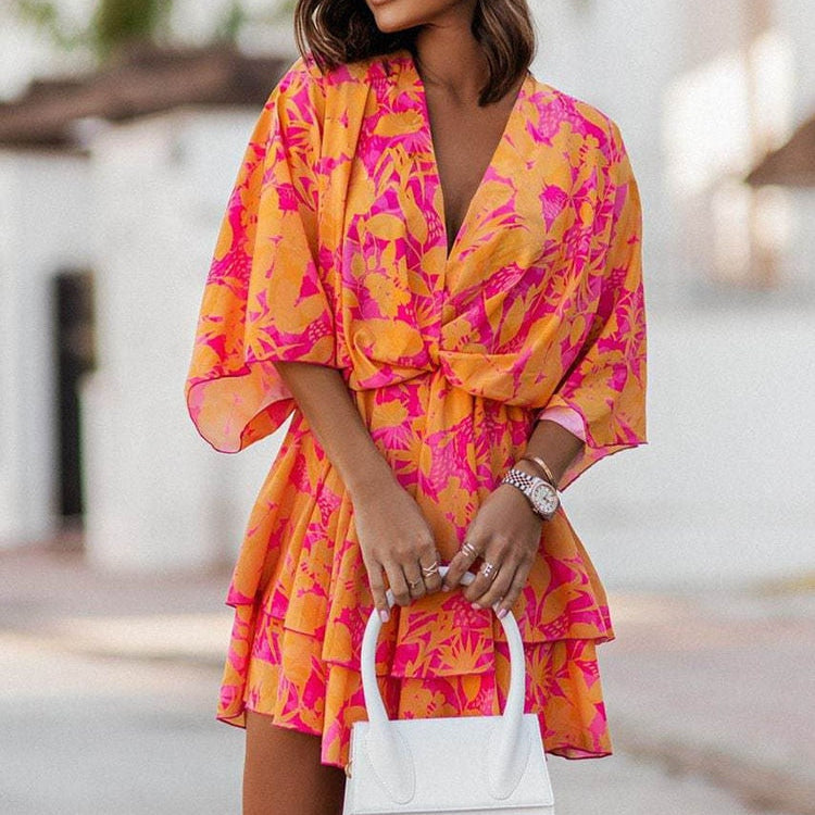 Women’s Boho Mini Dress – Lightweight Summer Chic