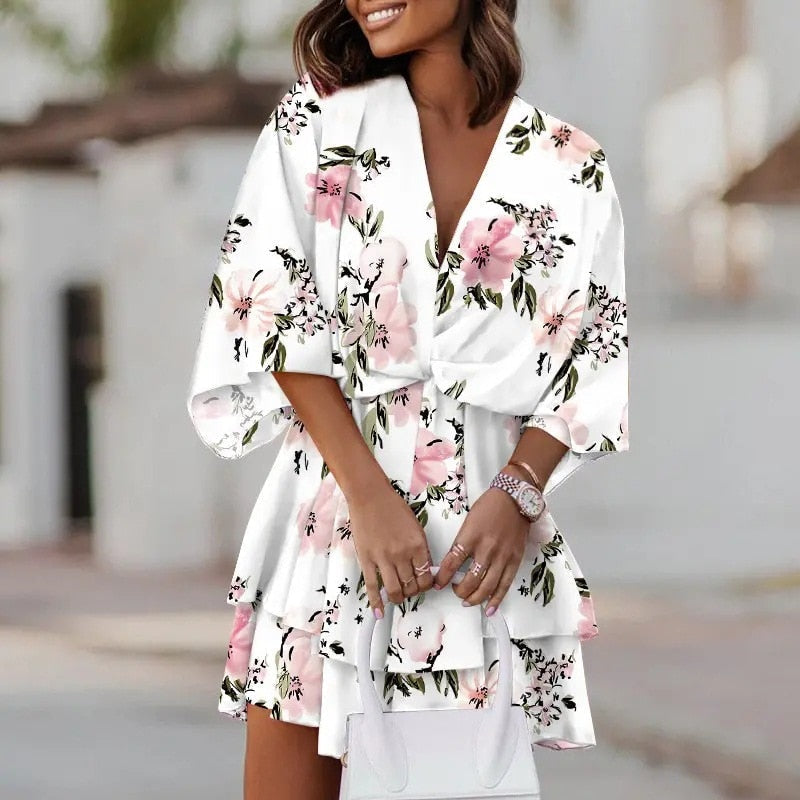 Women’s Boho Mini Dress – Lightweight Summer Chic