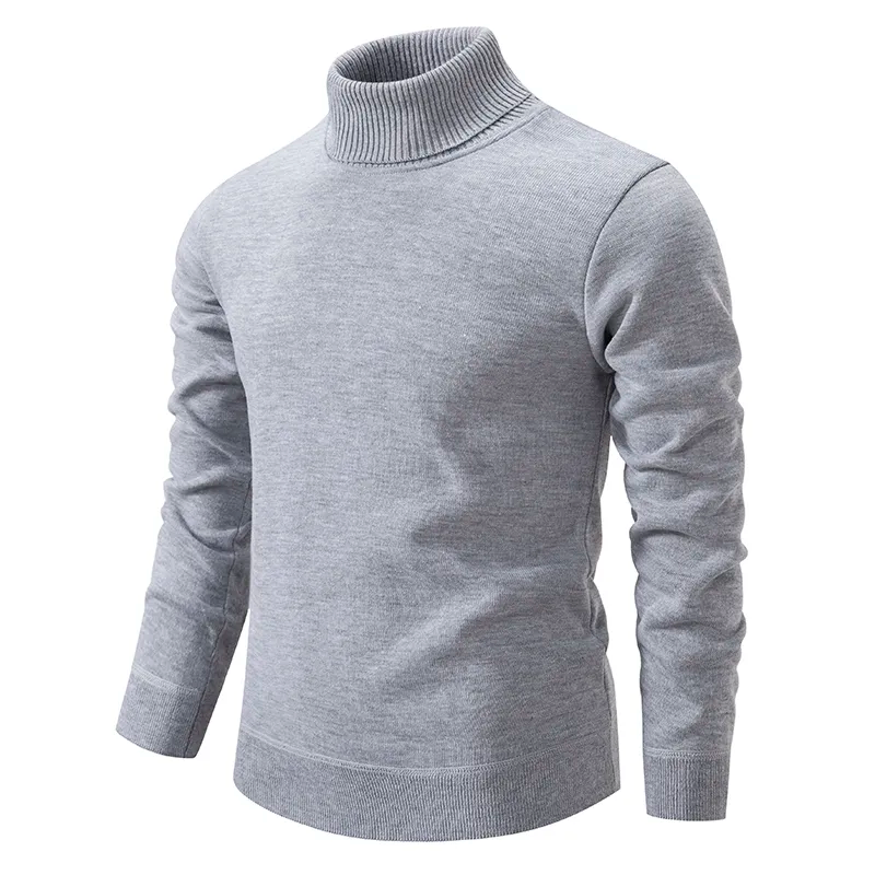Men’s Turtleneck Sweater – Classic Knit Pullover with Long Sleeves