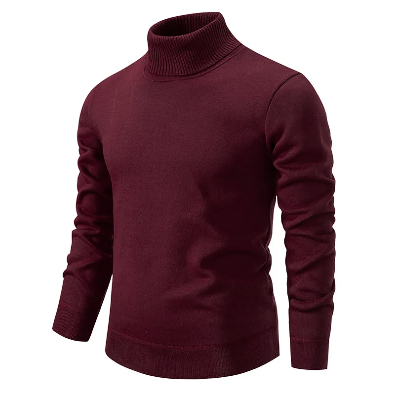 Men’s Turtleneck Sweater – Classic Knit Pullover with Long Sleeves