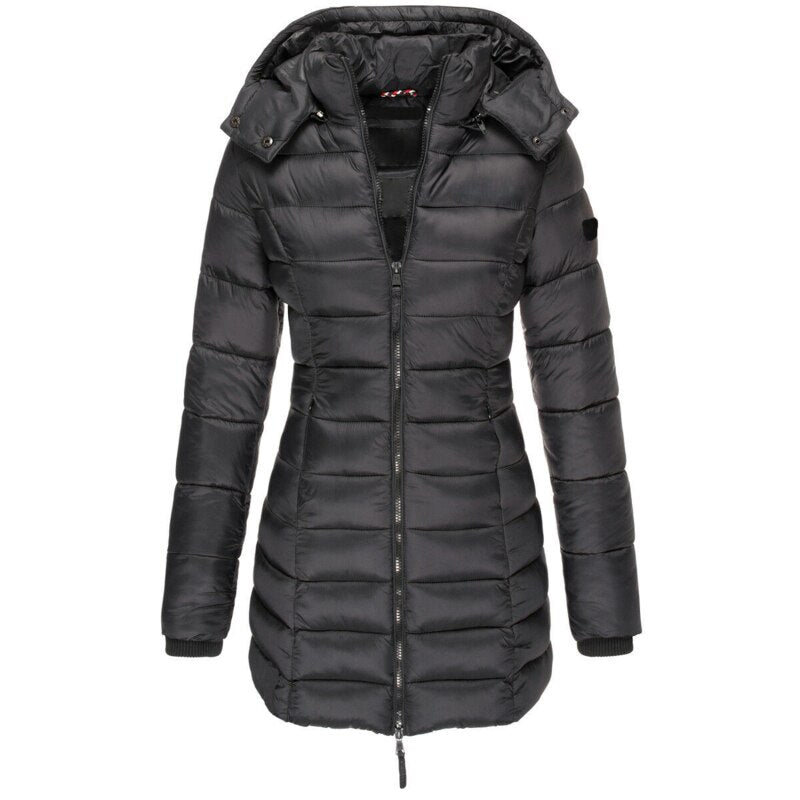 Women’s Down Jacket with Hood – Lightweight Insulated Winter Coat