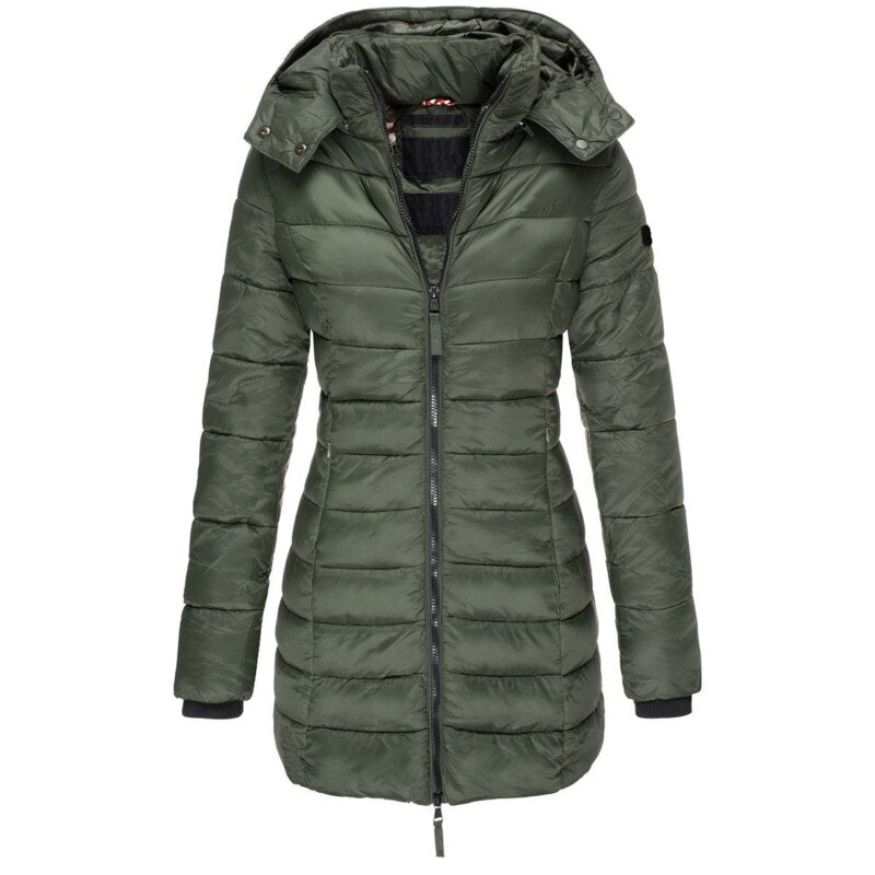 Women’s Down Jacket with Hood – Lightweight Insulated Winter Coat