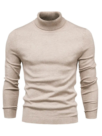Men’s Casual Turtleneck Pullover – Comfortable Autumn/Winter Sweater