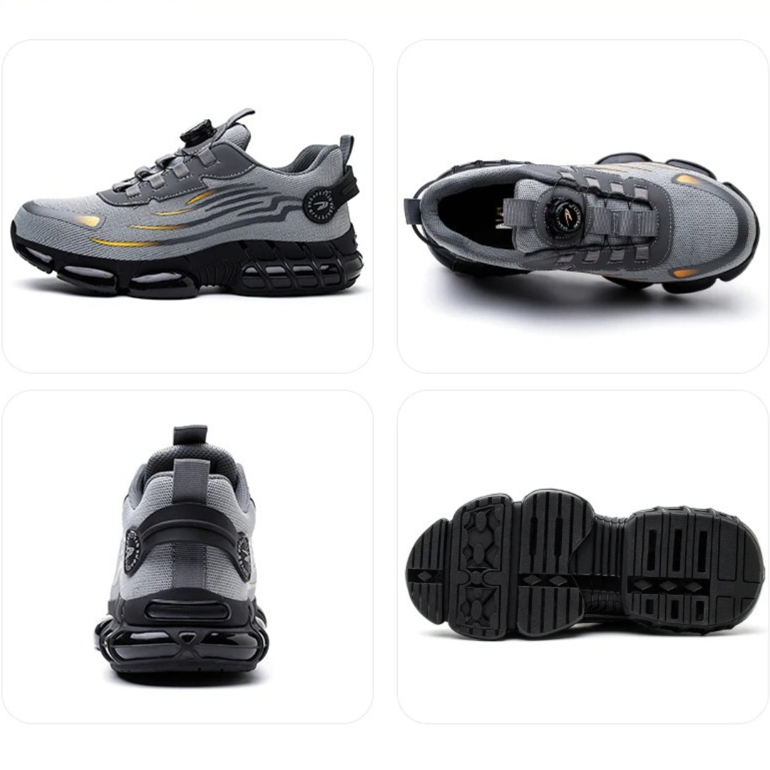 Men’s Comfortable Safety Shoes – Steel-Toe Work Shoes with Non-Slip Sole