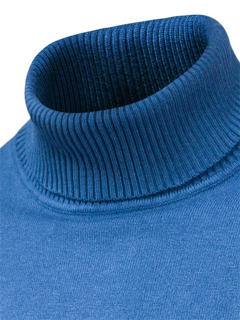 Men’s Casual Turtleneck Pullover – Comfortable Autumn/Winter Sweater