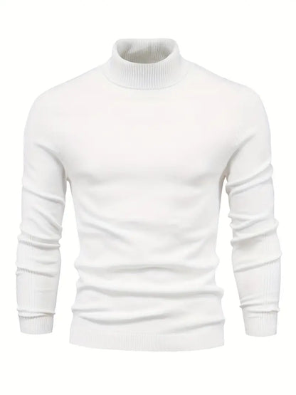 Men’s Casual Turtleneck Pullover – Comfortable Autumn/Winter Sweater
