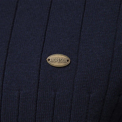 Men’s Ribbed Sweater – Warm Knit Pullover for Fall/Winter