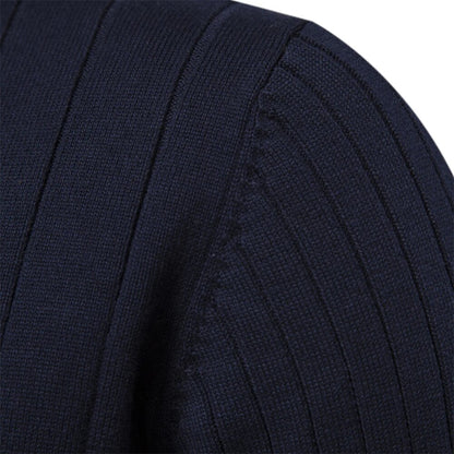 Men’s Ribbed Sweater – Warm Knit Pullover for Fall/Winter