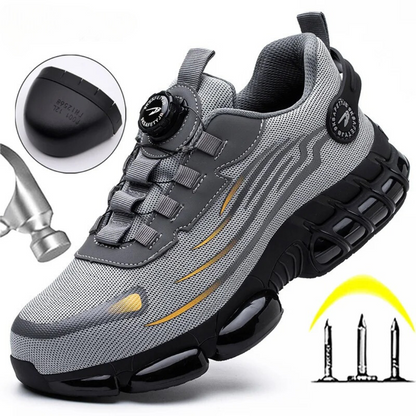 Men’s Comfortable Safety Shoes – Steel-Toe Work Shoes with Non-Slip Sole