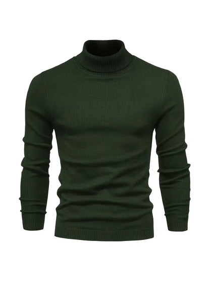 Men’s Casual Turtleneck Pullover – Comfortable Autumn/Winter Sweater