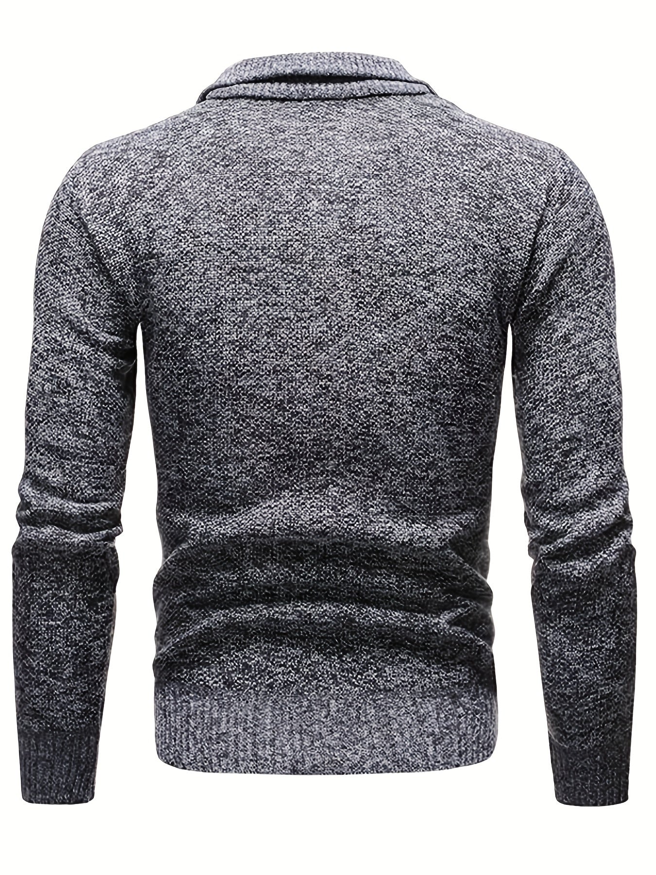 Men’s Thermal Half-Zip Jumper – Soft Knit Fall/Winter Sweater