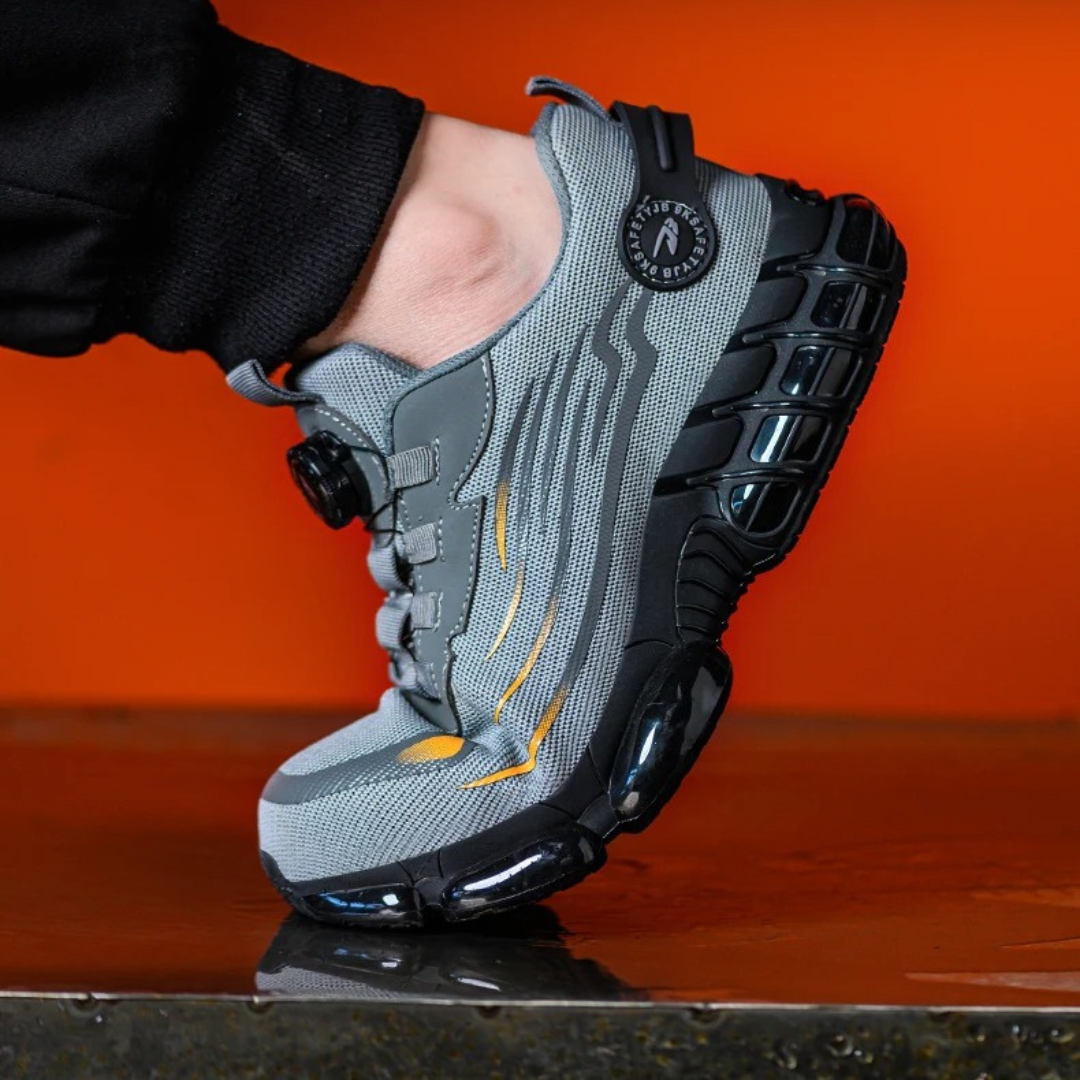 Men’s Comfortable Safety Shoes – Steel-Toe Work Shoes with Non-Slip Sole
