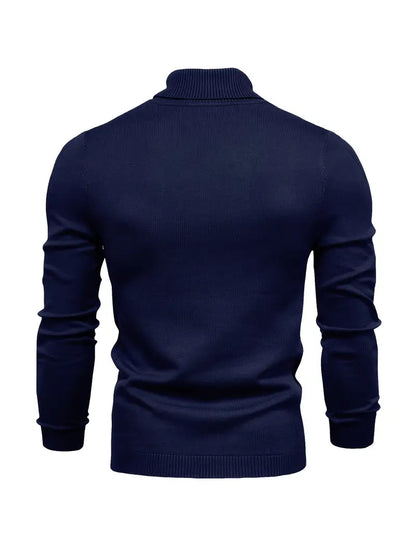 Men’s Casual Turtleneck Pullover – Comfortable Autumn/Winter Sweater