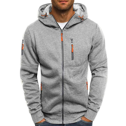 Men’s Stylish Hooded Sweatshirt Jacket – Soft Zip-Up Hoodie with Casual Fit