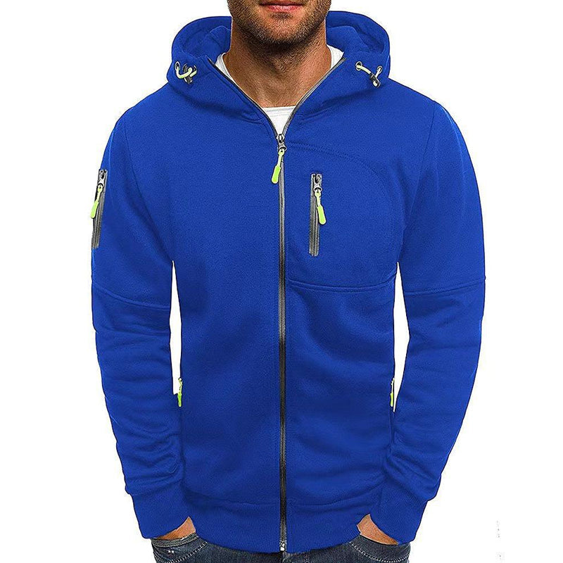 Men’s Stylish Hooded Sweatshirt Jacket – Soft Zip-Up Hoodie with Casual Fit