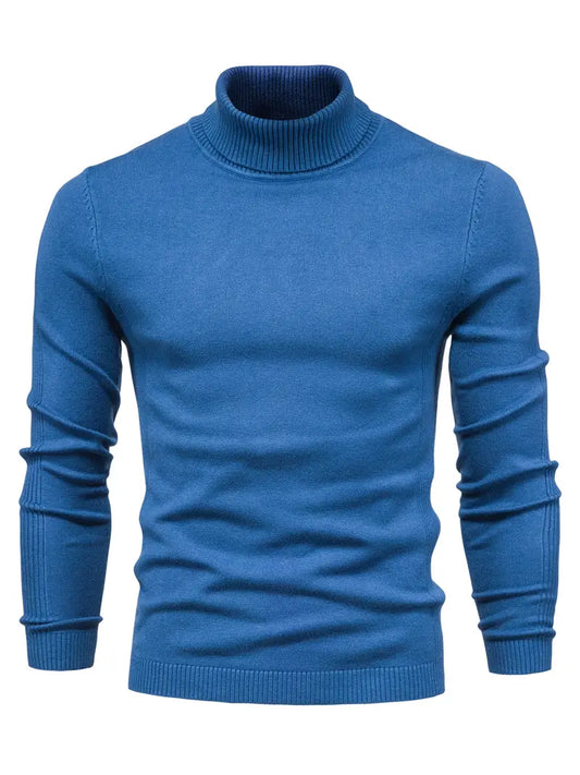 Men’s Casual Turtleneck Pullover – Comfortable Autumn/Winter Sweater