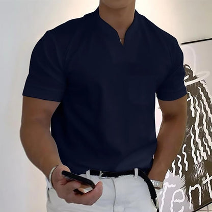 Men’s Polo Shirt Classic Fit, Breathable Smart Casual Shirt