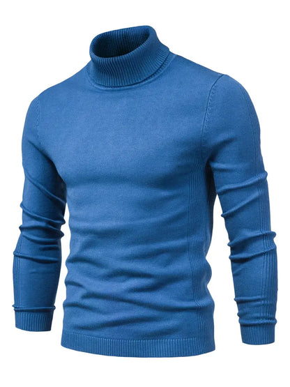 Men’s Casual Turtleneck Pullover – Comfortable Autumn/Winter Sweater