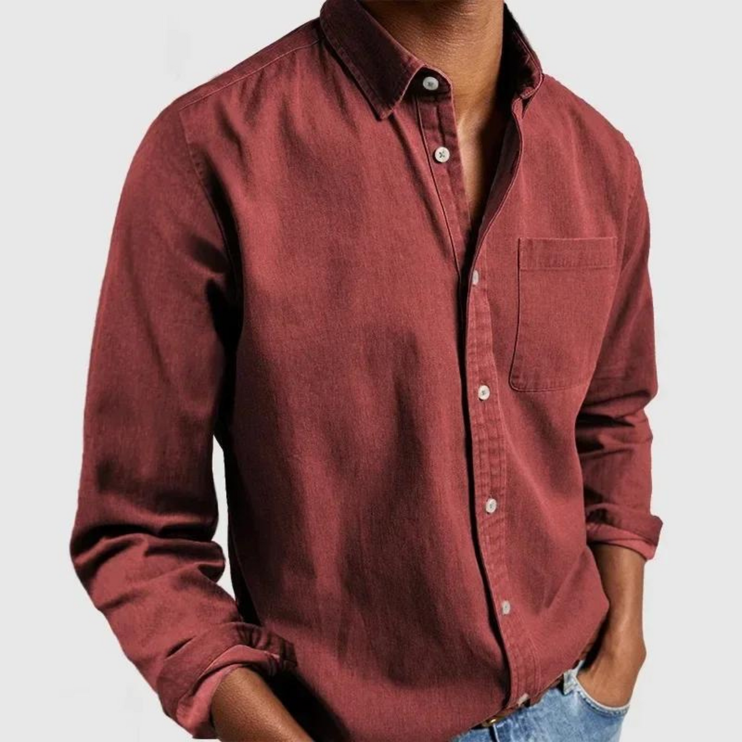 Men’s Comfortable Casual Shirt – Soft Breathable Relaxed Fit Shirt for Everyday Wear