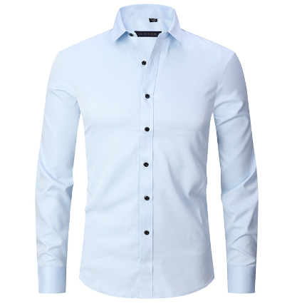 Classic Men’s Wrinkle-Free Shirt – Long Sleeve Formal Button-Up