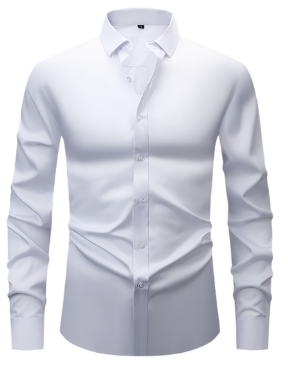 Classic Men’s Wrinkle-Free Shirt – Long Sleeve Formal Button-Up