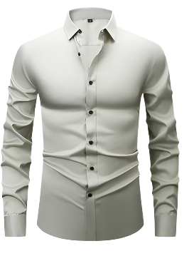 Classic Men’s Wrinkle-Free Shirt – Long Sleeve Formal Button-Up