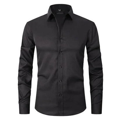 Classic Men’s Wrinkle-Free Shirt – Long Sleeve Formal Button-Up