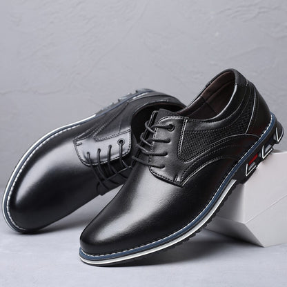 Men’s Classic Dress Shoes – Comfortable Round-Toe Formal Footwear