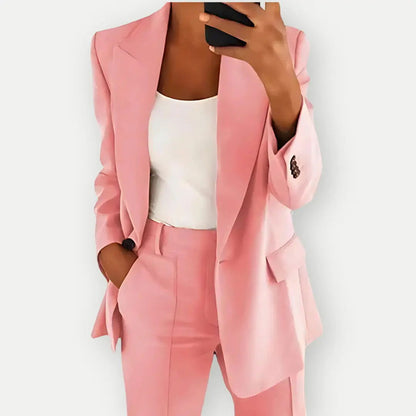 Women’s Trouser Suit Set – Elegant Blazer and Pants Outfit for Business & Formal Wear