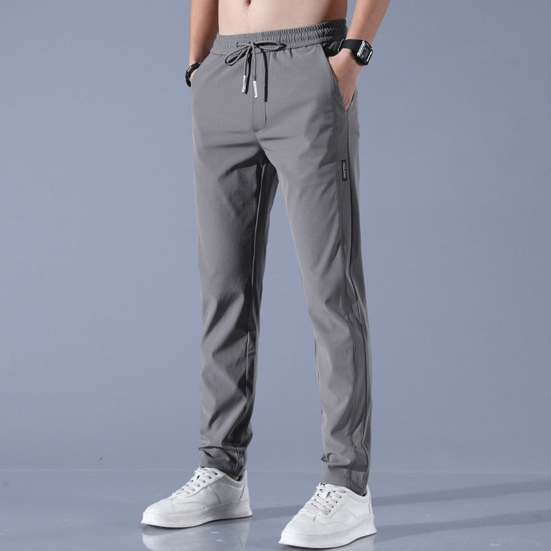 Men’s Slim-Fit Jogger Trousers – Elastic Waistband & Breathable Casual Pants