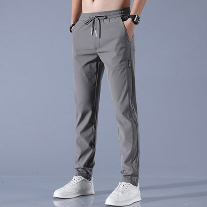 Men’s Slim-Fit Jogger Trousers – Elastic Waistband & Breathable Casual Pants