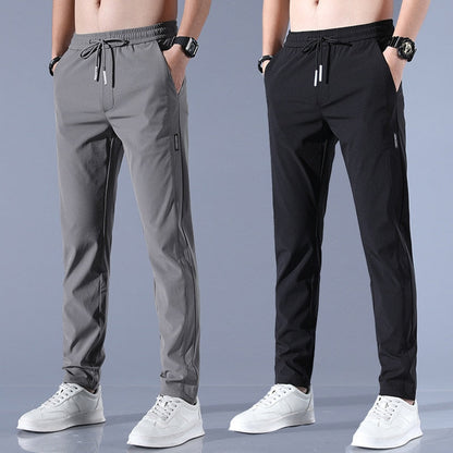 Men’s Slim-Fit Jogger Trousers – Elastic Waistband & Breathable Casual Pants