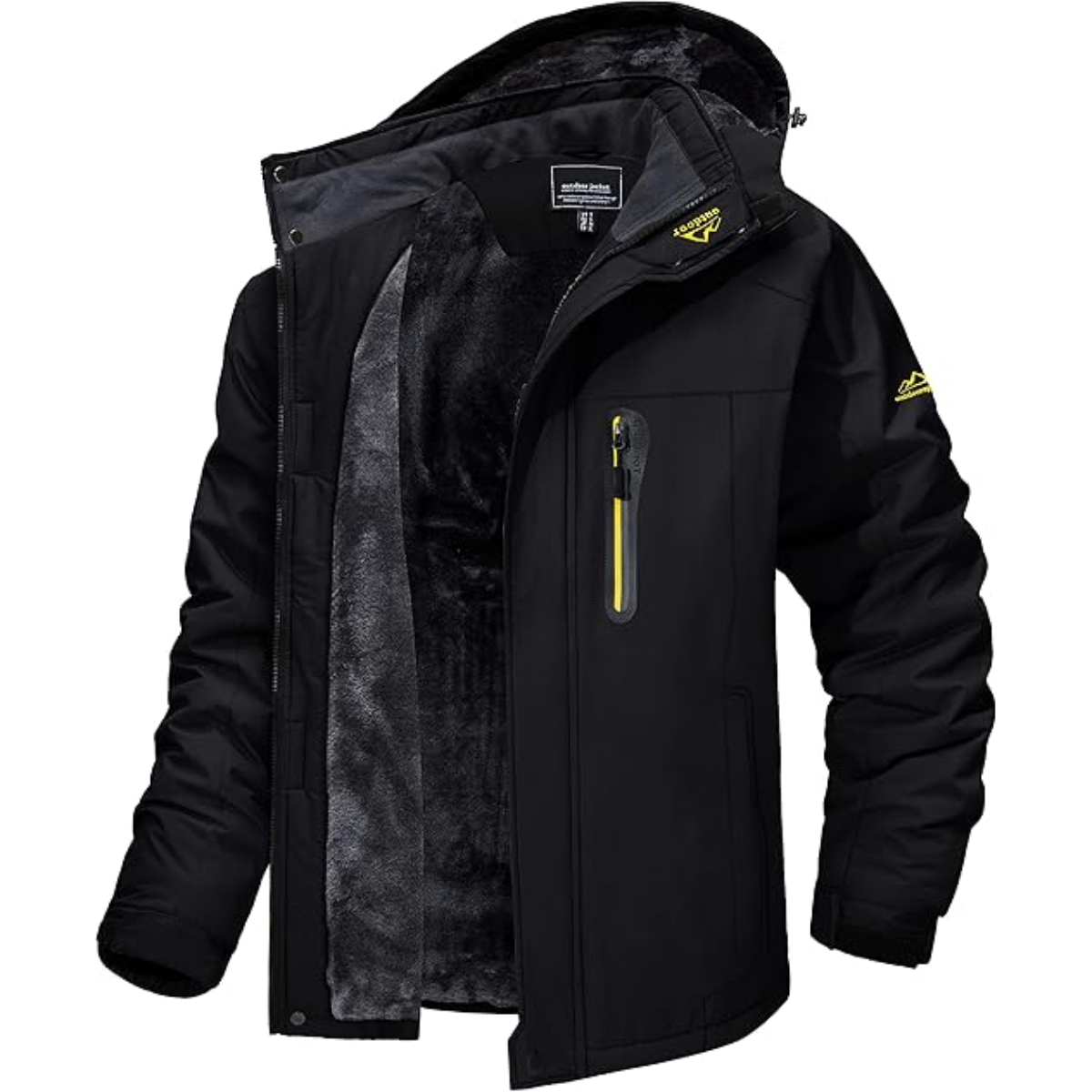Men’s Fleece Jacket – Warm Waterproof Winter Coat with Windproof Design