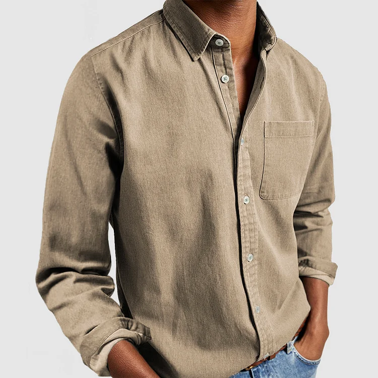 Men’s Comfortable Casual Shirt – Soft Breathable Relaxed Fit Shirt for Everyday Wear