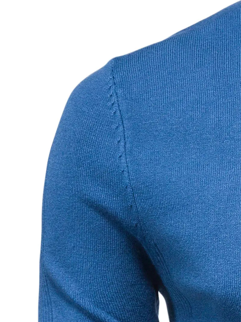 Men’s Casual Turtleneck Pullover – Comfortable Autumn/Winter Sweater