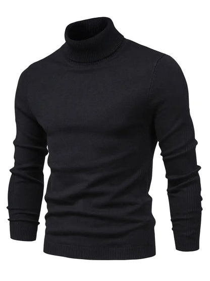 Men’s Casual Turtleneck Pullover – Comfortable Autumn/Winter Sweater