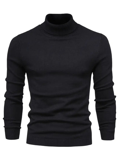 Men’s Casual Turtleneck Pullover – Comfortable Autumn/Winter Sweater