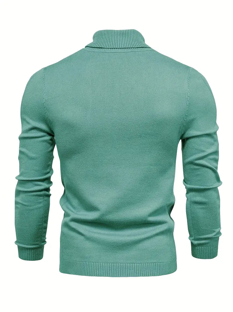 Men’s Casual Turtleneck Pullover – Comfortable Autumn/Winter Sweater