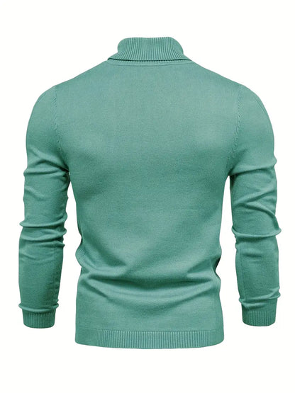 Men’s Casual Turtleneck Pullover – Comfortable Autumn/Winter Sweater