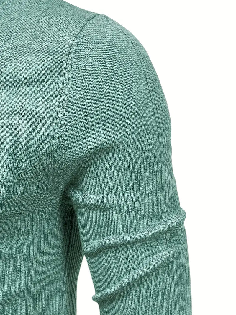 Men’s Casual Turtleneck Pullover – Comfortable Autumn/Winter Sweater