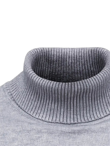 Men’s Casual Turtleneck Pullover – Comfortable Autumn/Winter Sweater