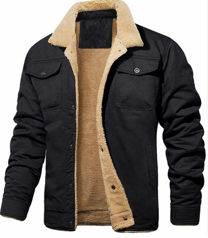 Men’s Bomber Jacket – Windproof Thermal Lined Winter Coat