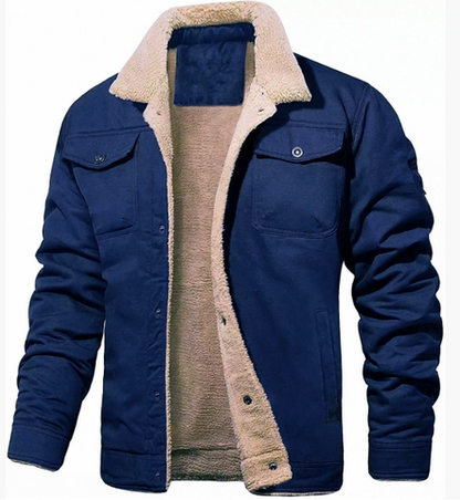 Men’s Bomber Jacket – Windproof Thermal Lined Winter Coat