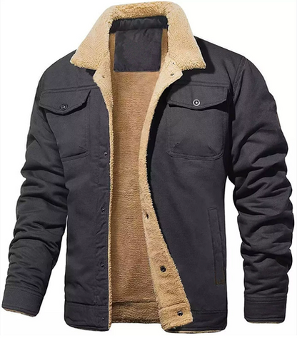 Men’s Bomber Jacket – Windproof Thermal Lined Winter Coat